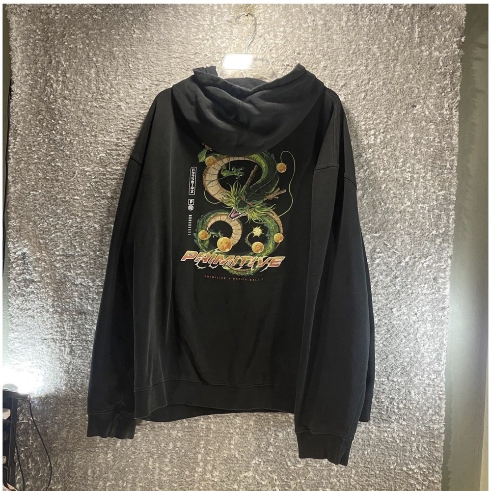 Primitive Dragon Ball Z Wish Dirty P Dragon Black Hoodie 2XL Pockets